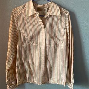 button down shirt with stripes
